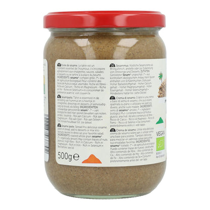 Tahini sans sel, bio, citron vert, 500 g