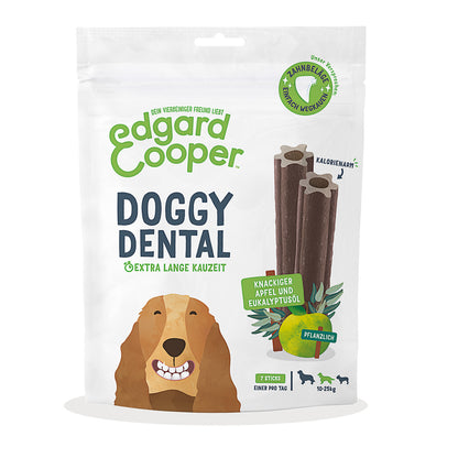 Doggy Dental för medelstora hundar Äpple och eukalyptus Edgard Cooper 7 sticks