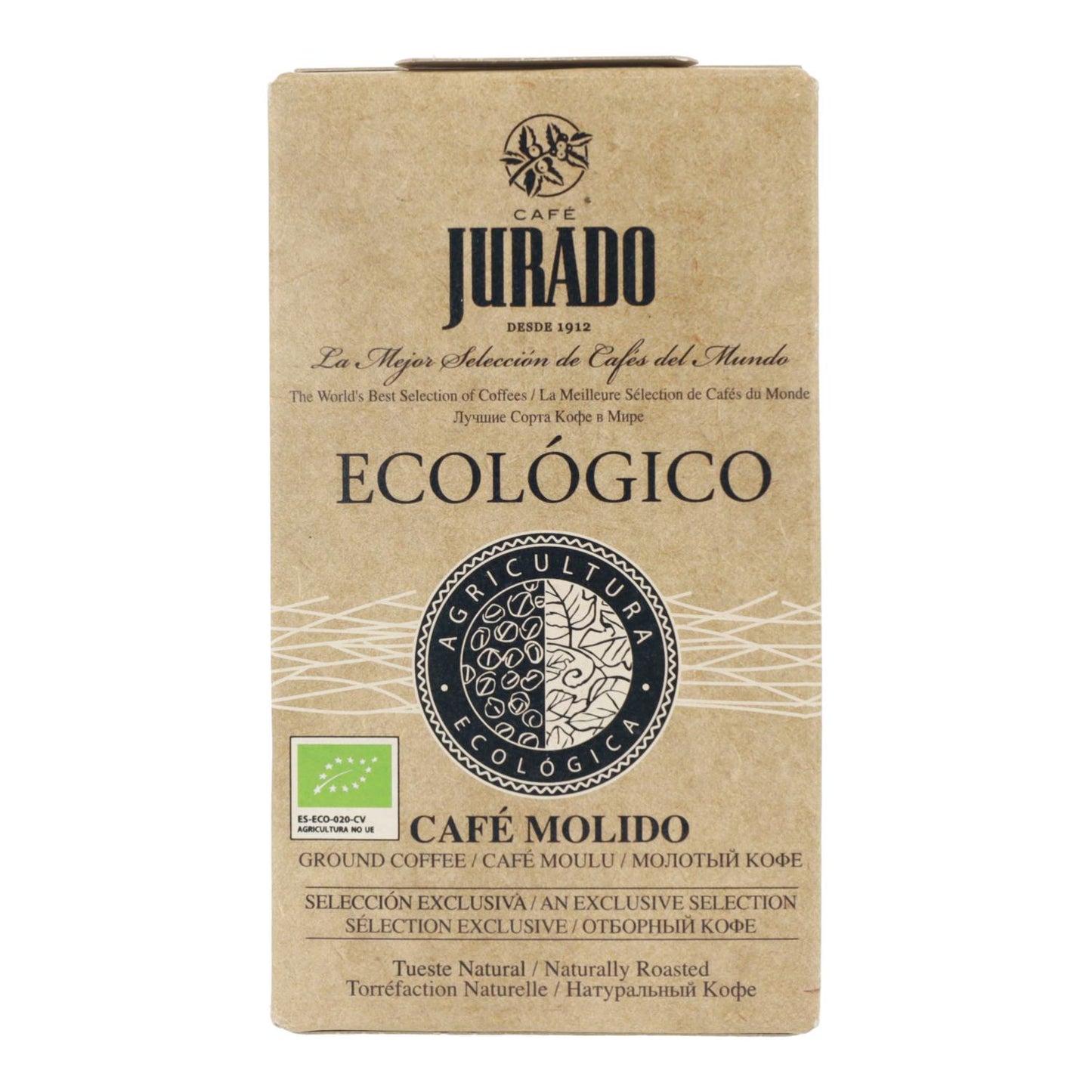 Café moulu biologique Jurado 250 g