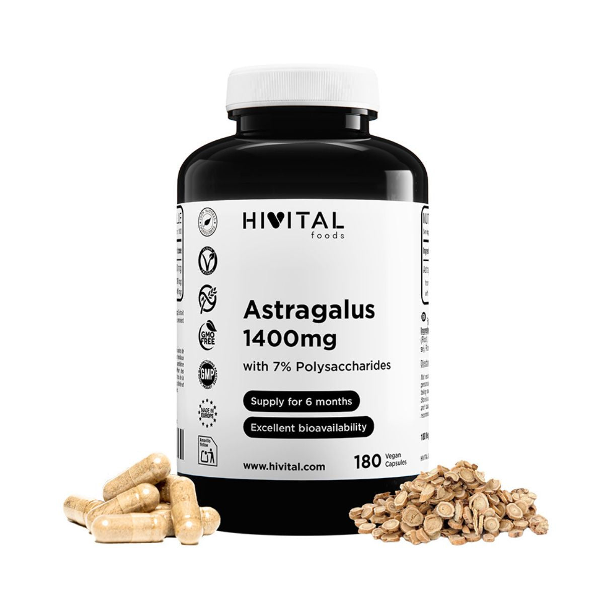 Astragalus 1400 mg Hivital 180 Kapseln