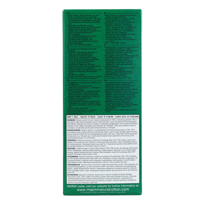 Tamponi super con applicatore in cotone ECO Masmi, 14 unità