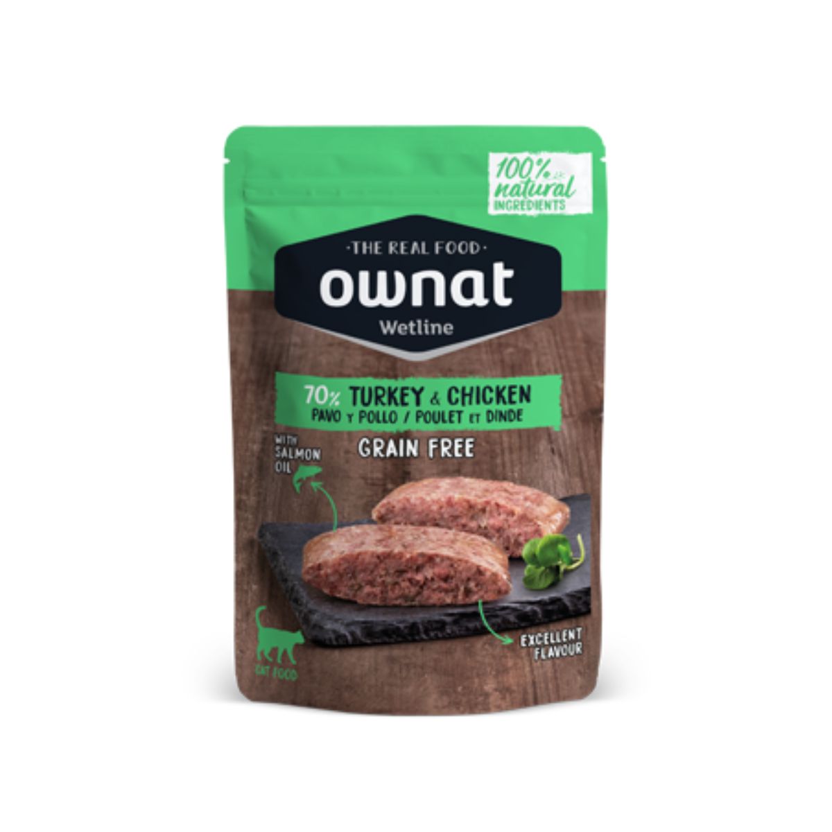 Ownat Wetline Pavo y Pollo Grain Free gatos 85 g