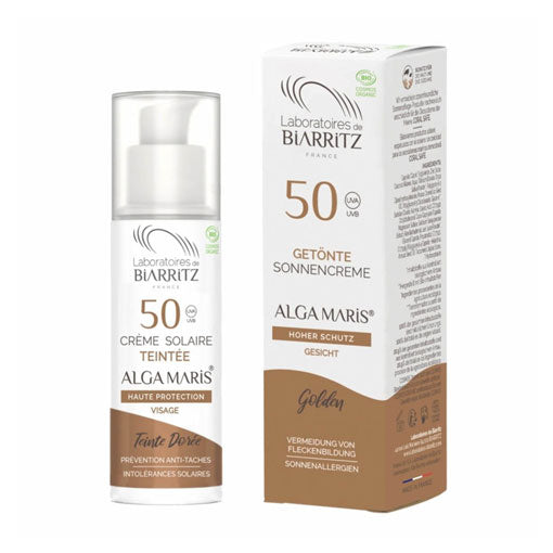 Ansiktskräm med solskyddsfaktor 50 Alga-Gorria & aloe vera Bio, Laboratorios Biarritz, 50 ml