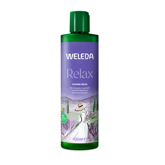 Krämerig duschgel Relax Lavanda Weleda 400 ml