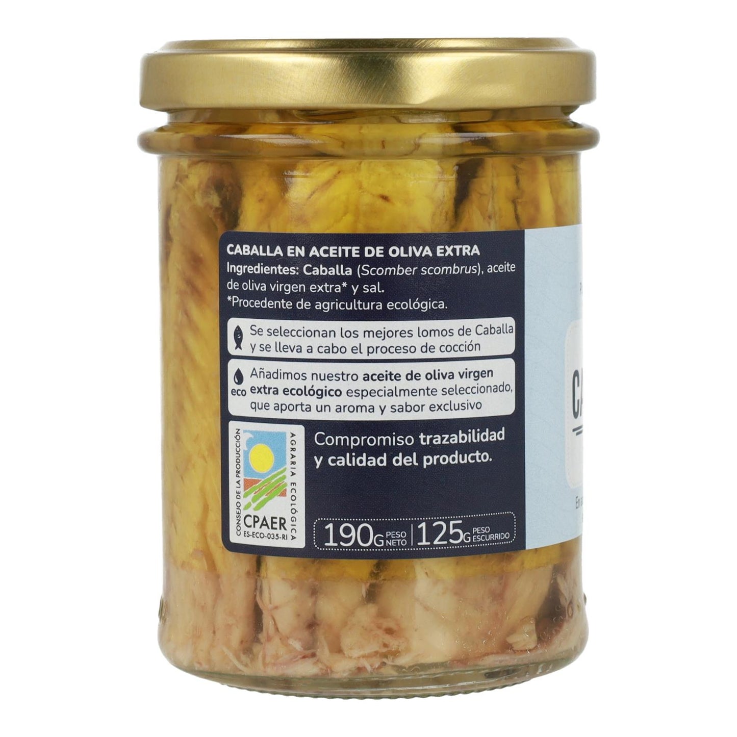 Opakowanie 12x Makrela w oliwie z oliwek extra virgin ECO Planeta Huerto 190 g