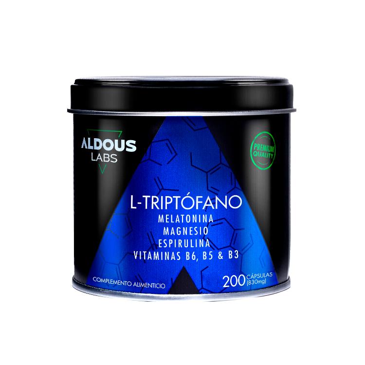 L-Tryptofaan Premium 600 mg + Melatonine 1,78 mg + Magnesium + Spirulina + Vitaminen, 200 caps. Aldous Labs