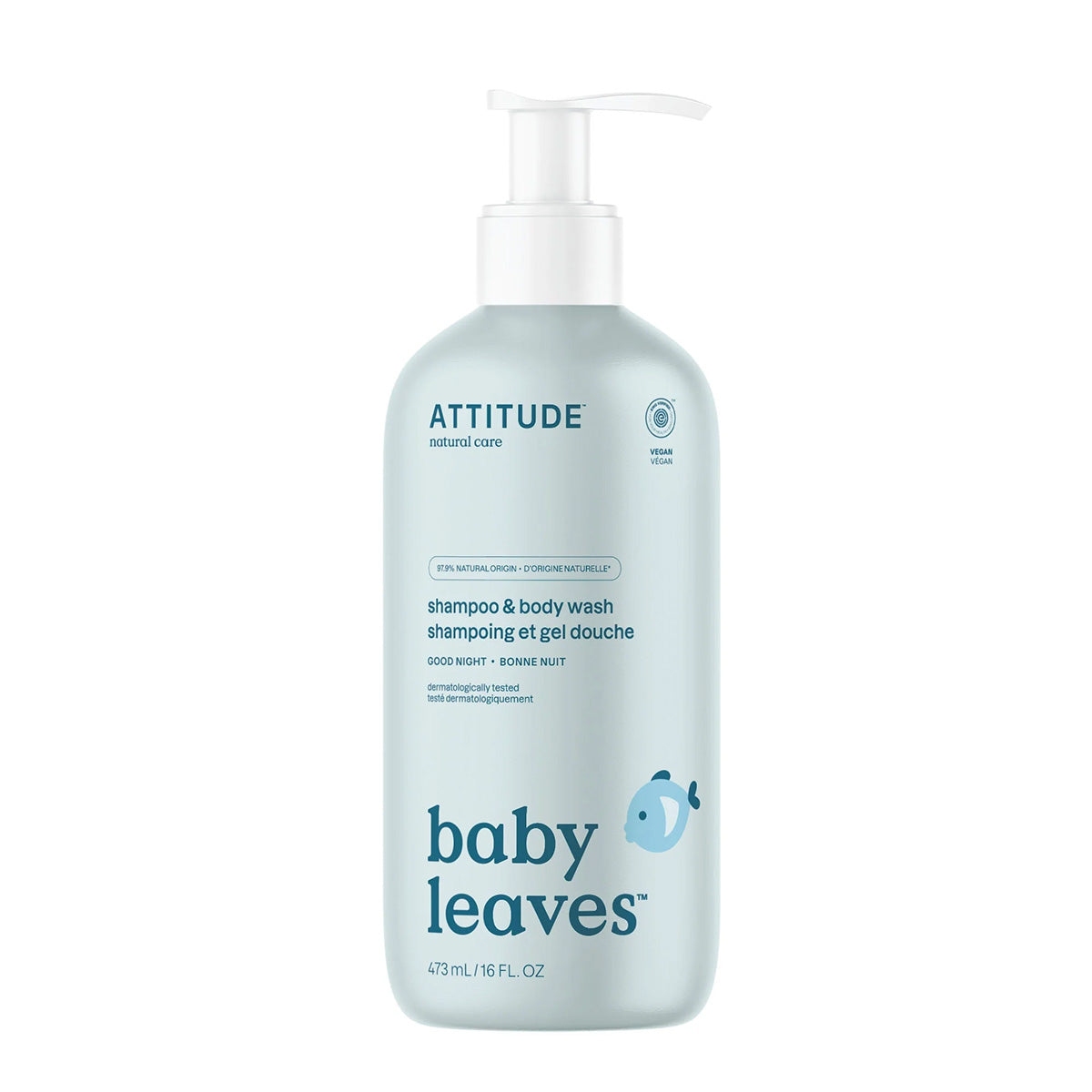 Babyblätter Shampoo und Gel 2 in 1 Gute Nacht Attitude 473 ml