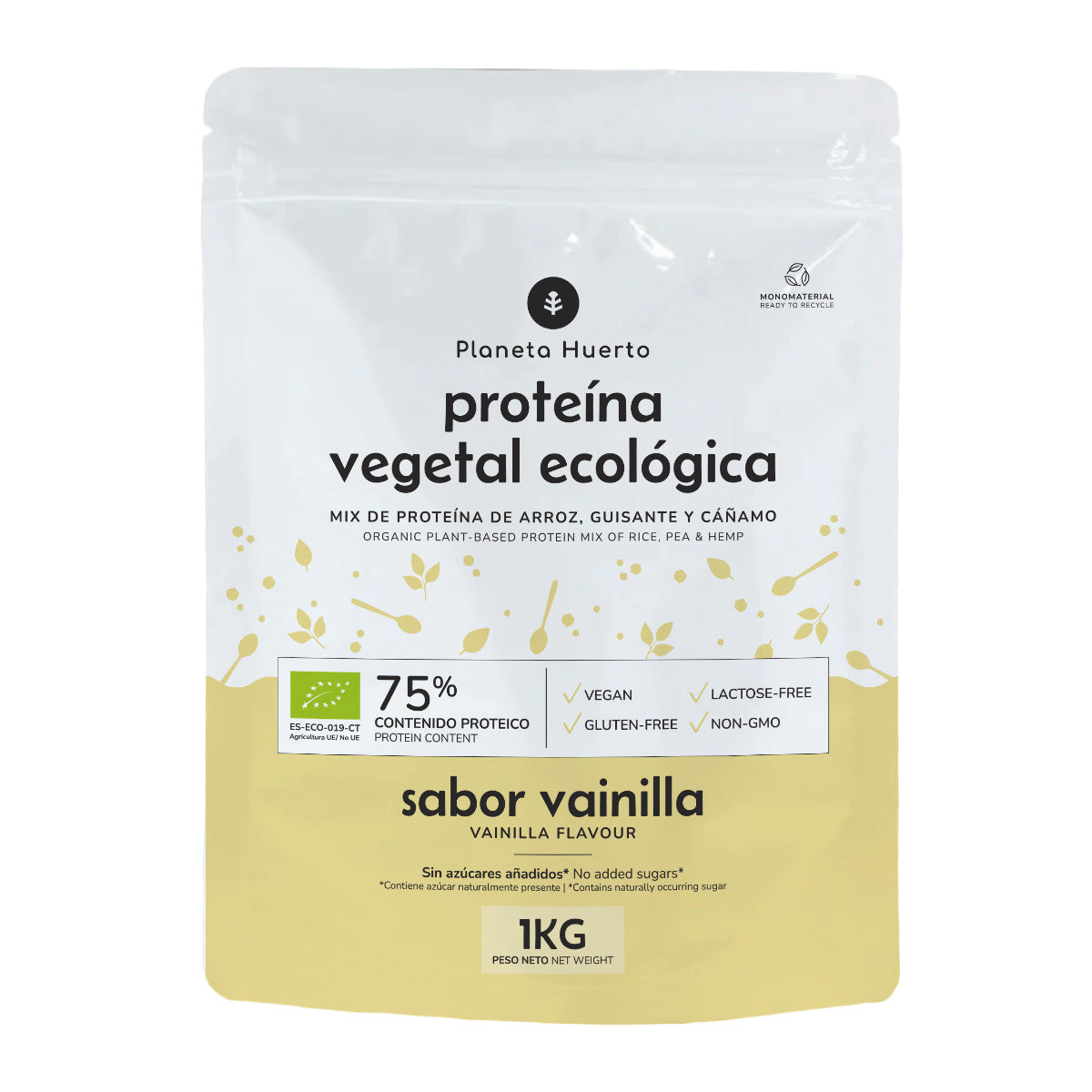 Proteine vegetali Eco 75% vaniglia Planeta Huerto 1Kg