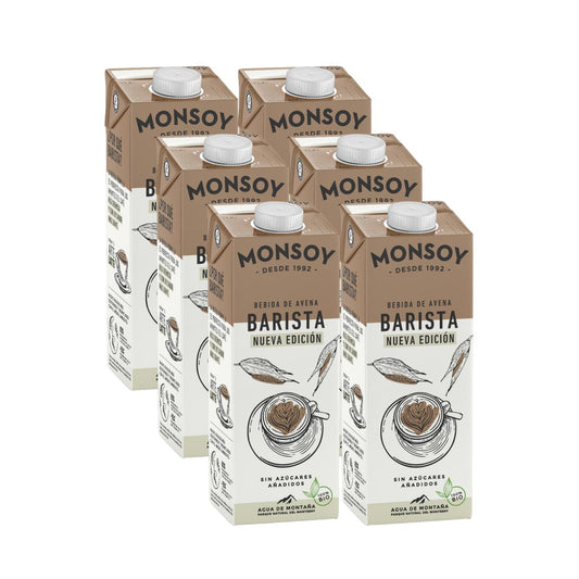 Confezione da 6 bevande all'avena Barista ECO Monsoy 1 L