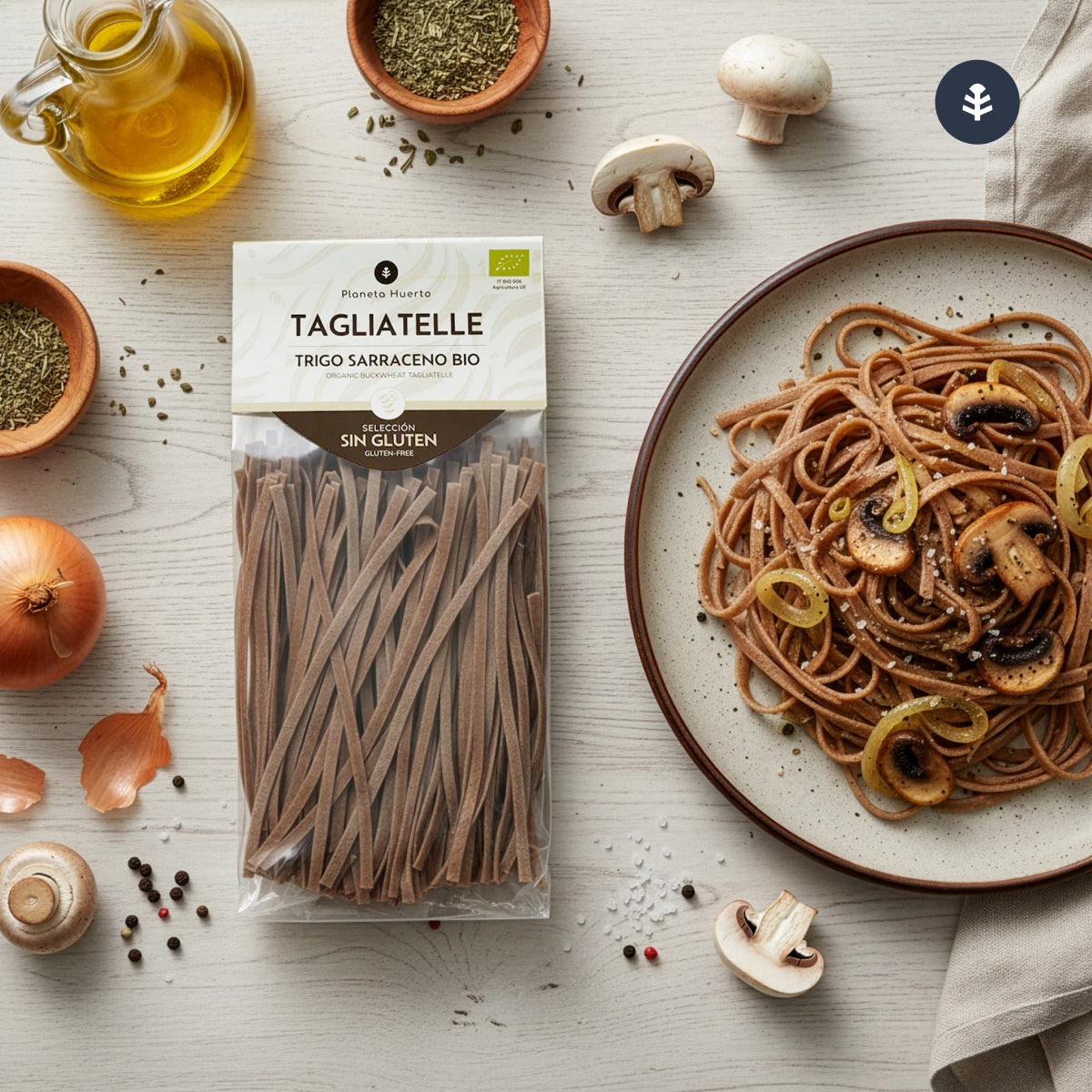Tagliatelles de sarrasin ECO sans gluten Planeta Huerto 350 g