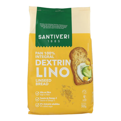 Pain complet 100 % Dextrine avec lin Santiveri 300 g