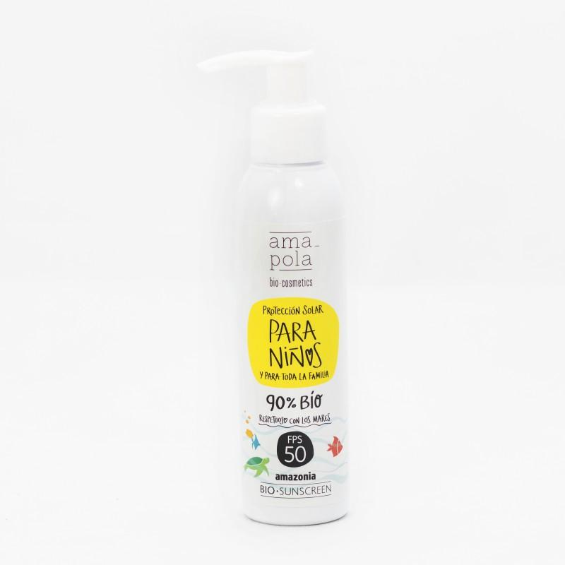 Solskyddsmedel för barn SPF 50 Amazonia Amapola 125 ml