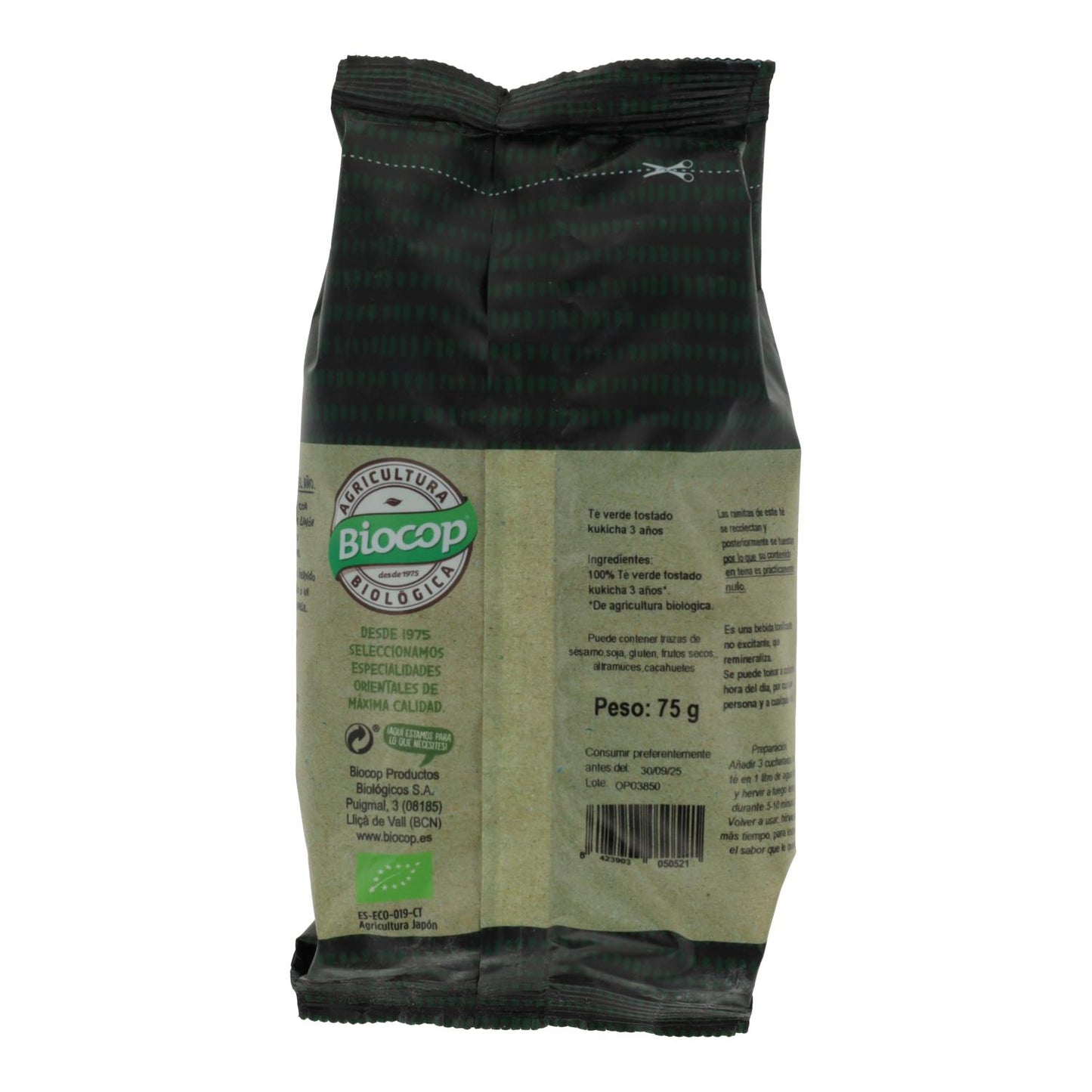 Gerösteter grüner Tee Kukicha 3 Jahre Biocop, 75 g