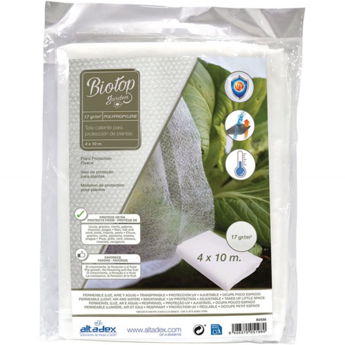 Frostschutzvlies Biotop 4 x 10 m 17 g/m²