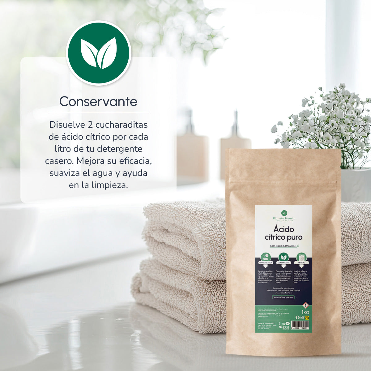 Opakowanie 3xKwas cytrynowy Planeta Huerto 1 kg