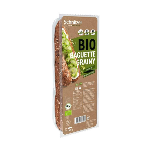 Baguette senza glutine con semi di lino e sesamo Eco Schnitzer 160 g