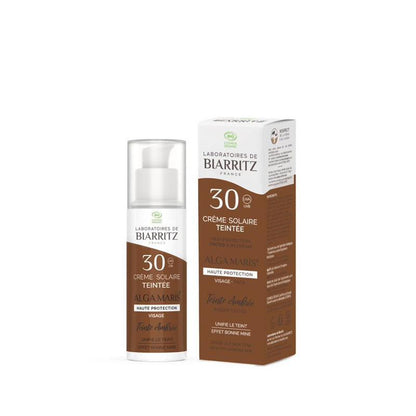 Crema viso color ambra spf30 Biarritz