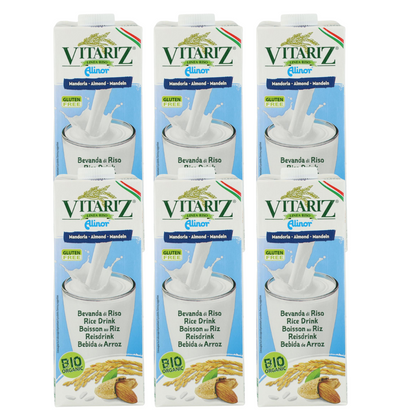 Pack 6x Boisson au riz et aux amandes Vitariz 1 L