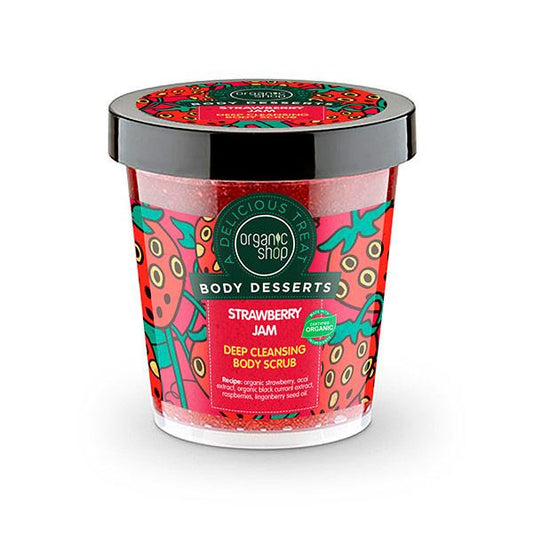 Organic Shop Deep Cleansing Strawberry Jam Body Scrub 450 ml