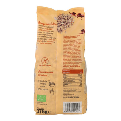 Muesli au chocolat sans gluten bio El Granero, 375 g