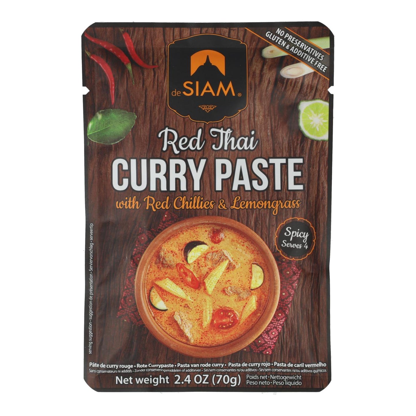 Pâte de curry rouge Desiam 70 g