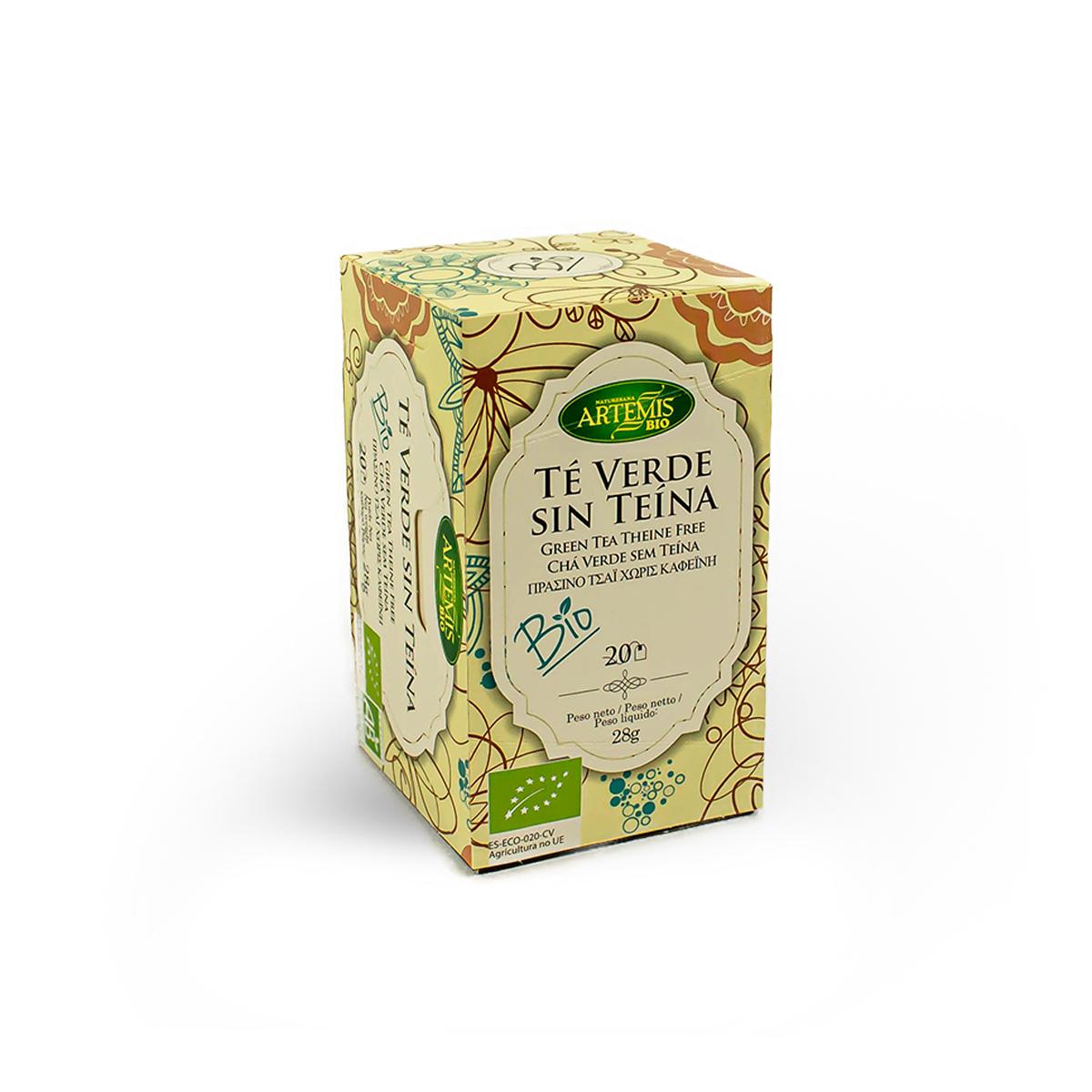 Thé vert Artemis sans caféine, 20 sachets