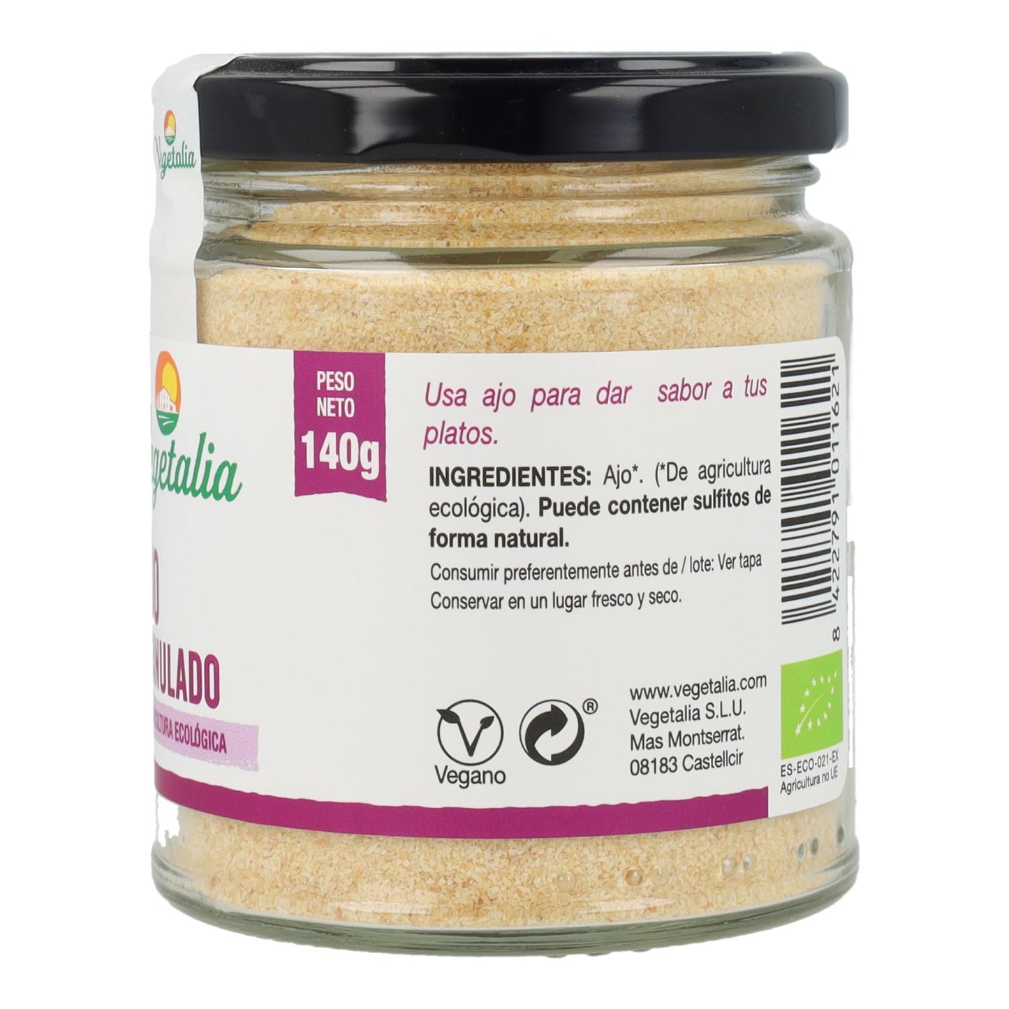 Czosnek w proszku ekologiczny Vegetalia 140 g