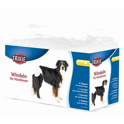 Trixie 12 ultraabsorbierende Hundewindeln für Hündinnen M-L