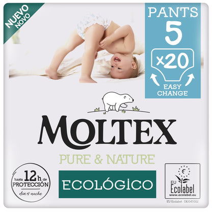 Culottes Moltex Pure & Nature T5 (9-14 kg), 20 unités