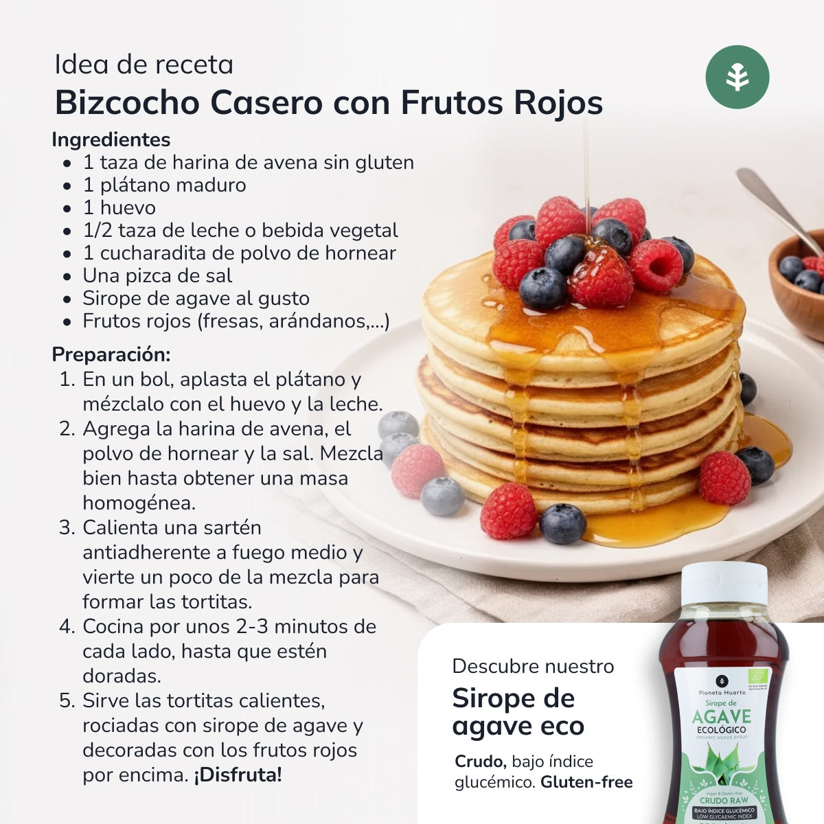 Lot de 2 paquets de farine d'avoine sans gluten ECO Planeta Huerto