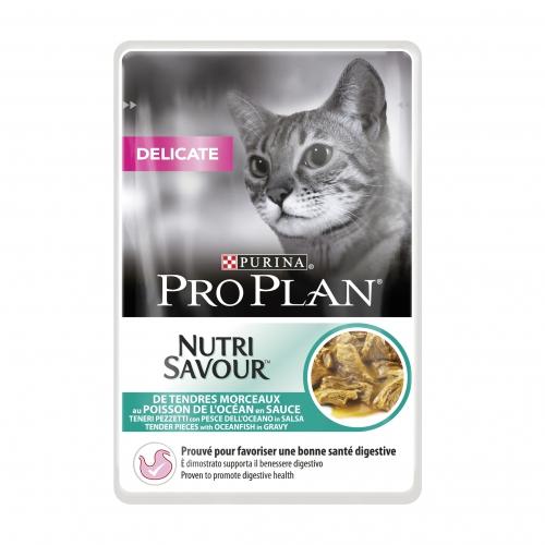 10er-Pack PRO PLAN Delicate Fisch aus dem Ozean für Katzen 85 g