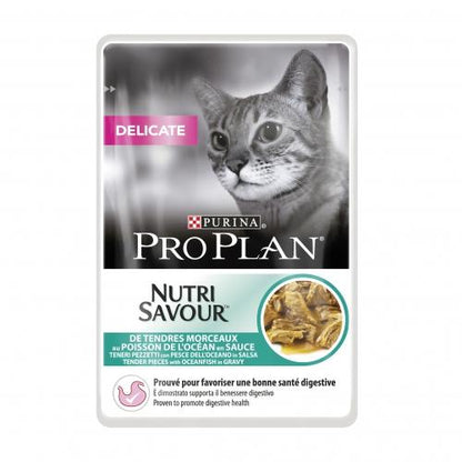 10er-Pack PRO PLAN Delicate Fisch aus dem Ozean für Katzen 85 g
