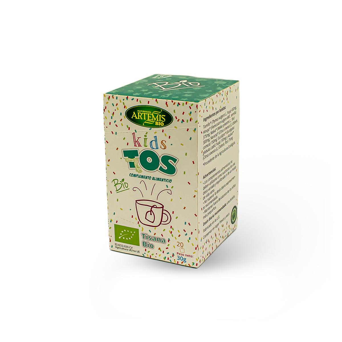 Tisane contre la toux pour enfants Artemis Bio, 20 sachets