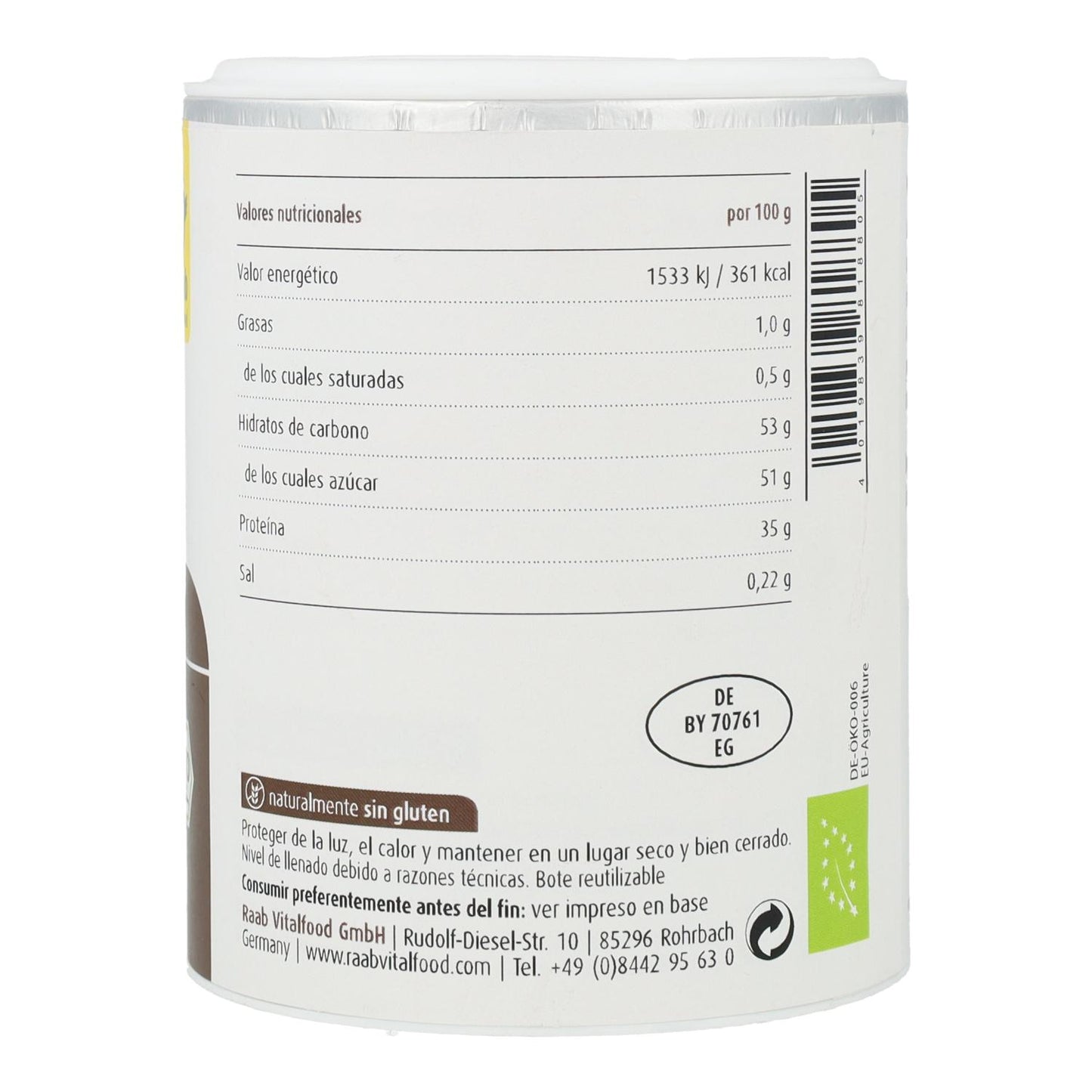 Lait en poudre Bio Raab 125 g