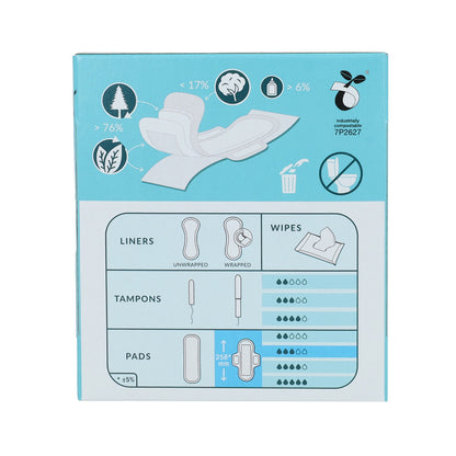 Bio-bindor med vingar Natracare 12 st