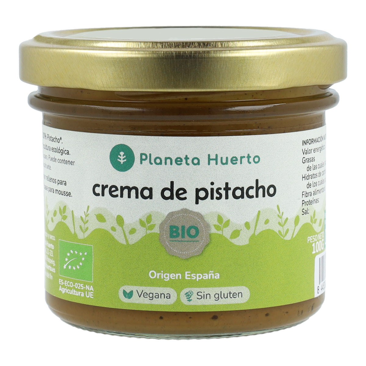 Lot de 2 pots de crème de pistache 100 % bio Planeta Huerto 100 g