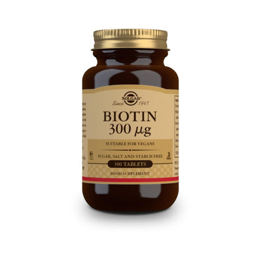 Biotin, 100 tabletter à 300 μg