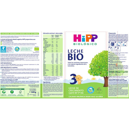 Opvolgmelk 3 bio +12 maanden HiPP 500 g