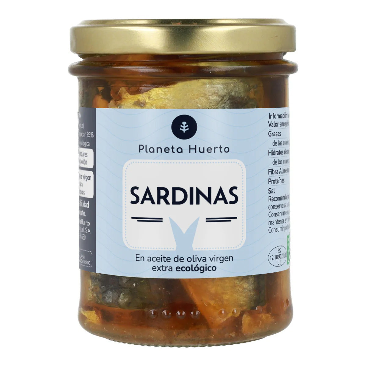 12er-Pack Sardinen in nativem Olivenöl extra ECO Planeta Huerto 190 g