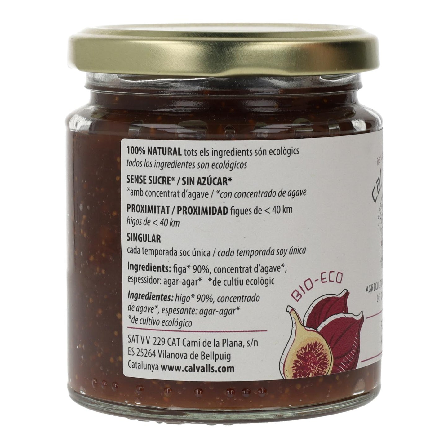 Marmellata di fichi ECO Cal Valls, 240 g