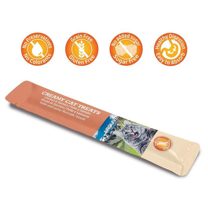Creamy Cat Treats Krämig snack med kyckling och lax Arquivet 5x14 g