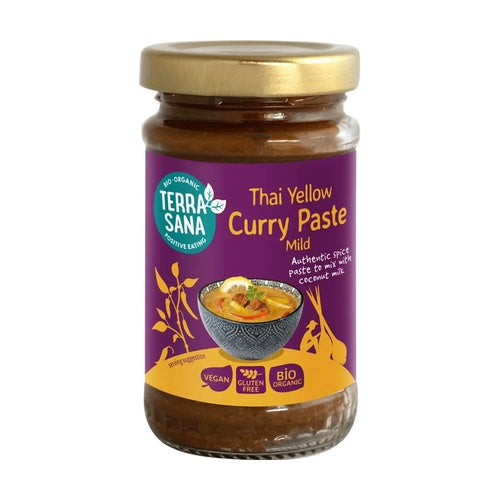 Pâte de curry jaune thaï Terrasana 120 g
