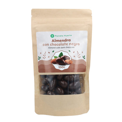 Mandlar med mörk choklad Planeta Huerto 250gr