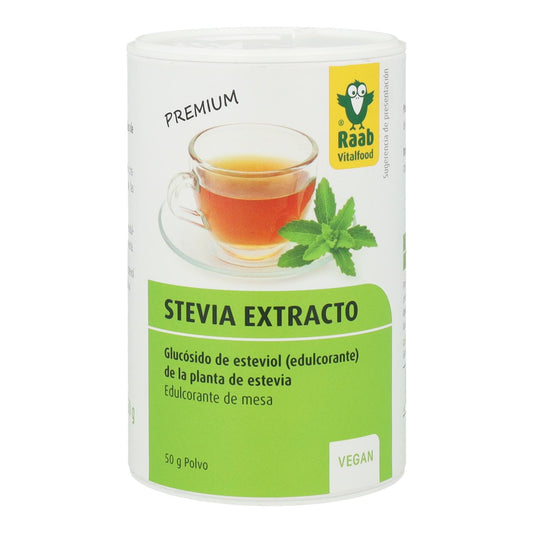 Stevia Premium i pulverform Raab, 50 g