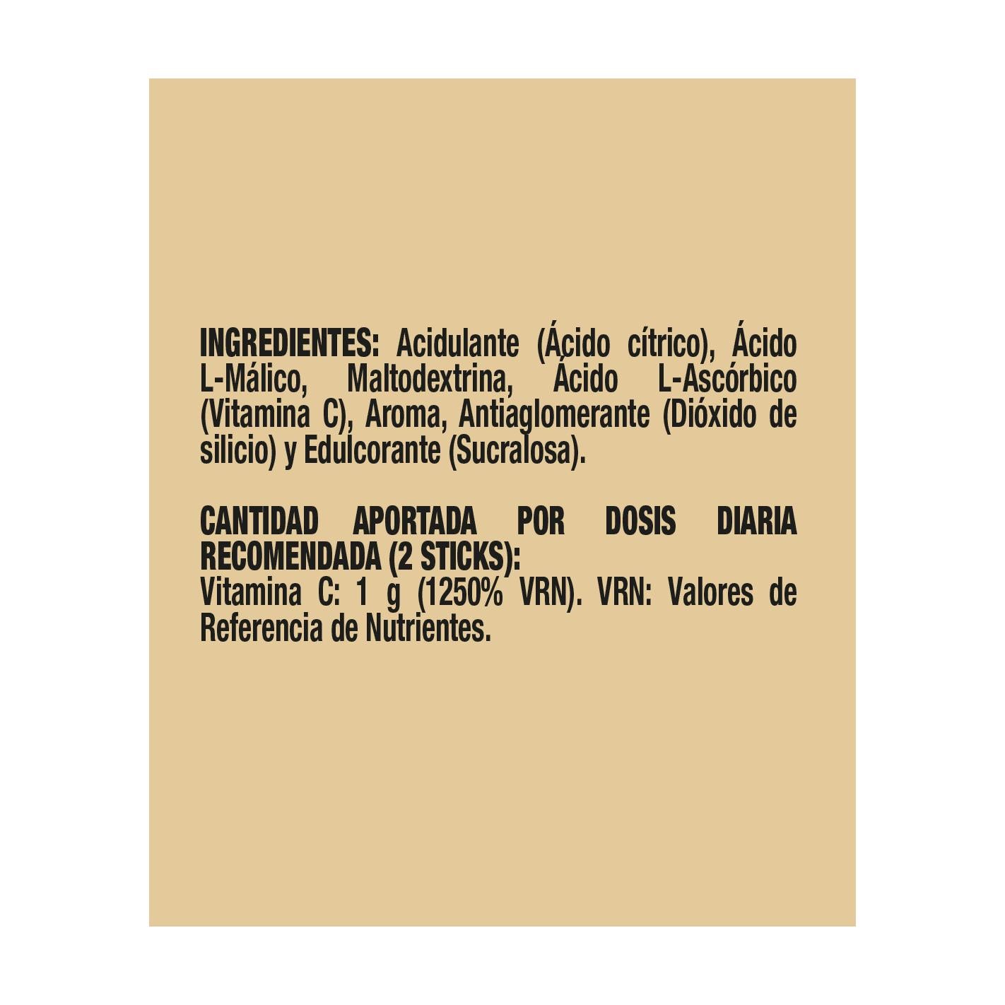 Vitamine C végétalienne pour sportifs Powergym 40 sticks