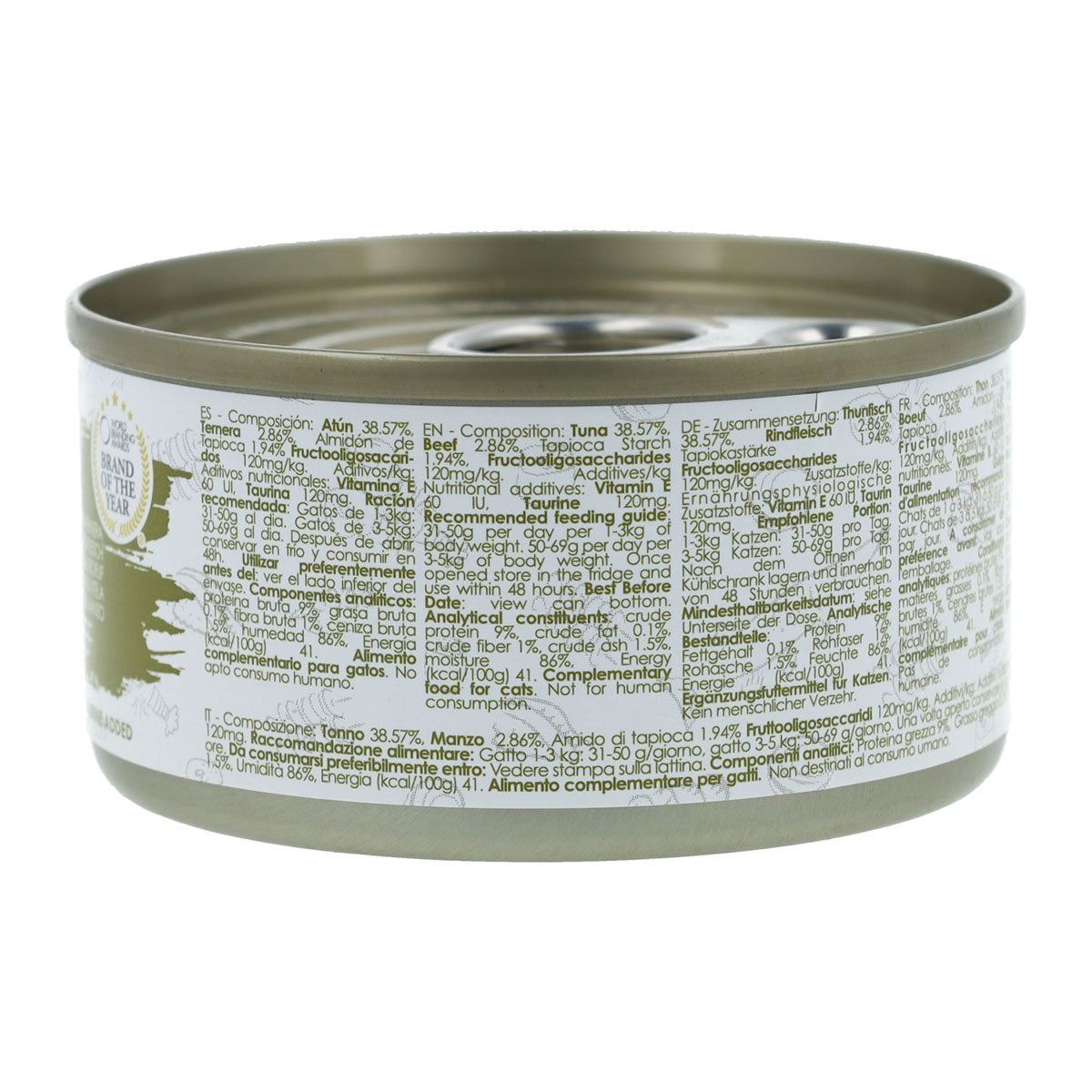 Kit Cat Dose Gravy – Thunfisch & Rindfleisch 70 g Nassfutter für Katzen in Soße