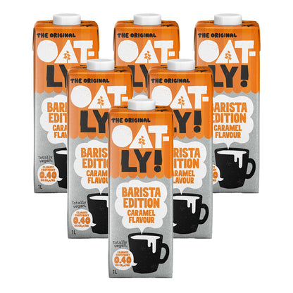 6er-Pack Oatly Barista-Getränk mit Hafer und Karamell 1 l