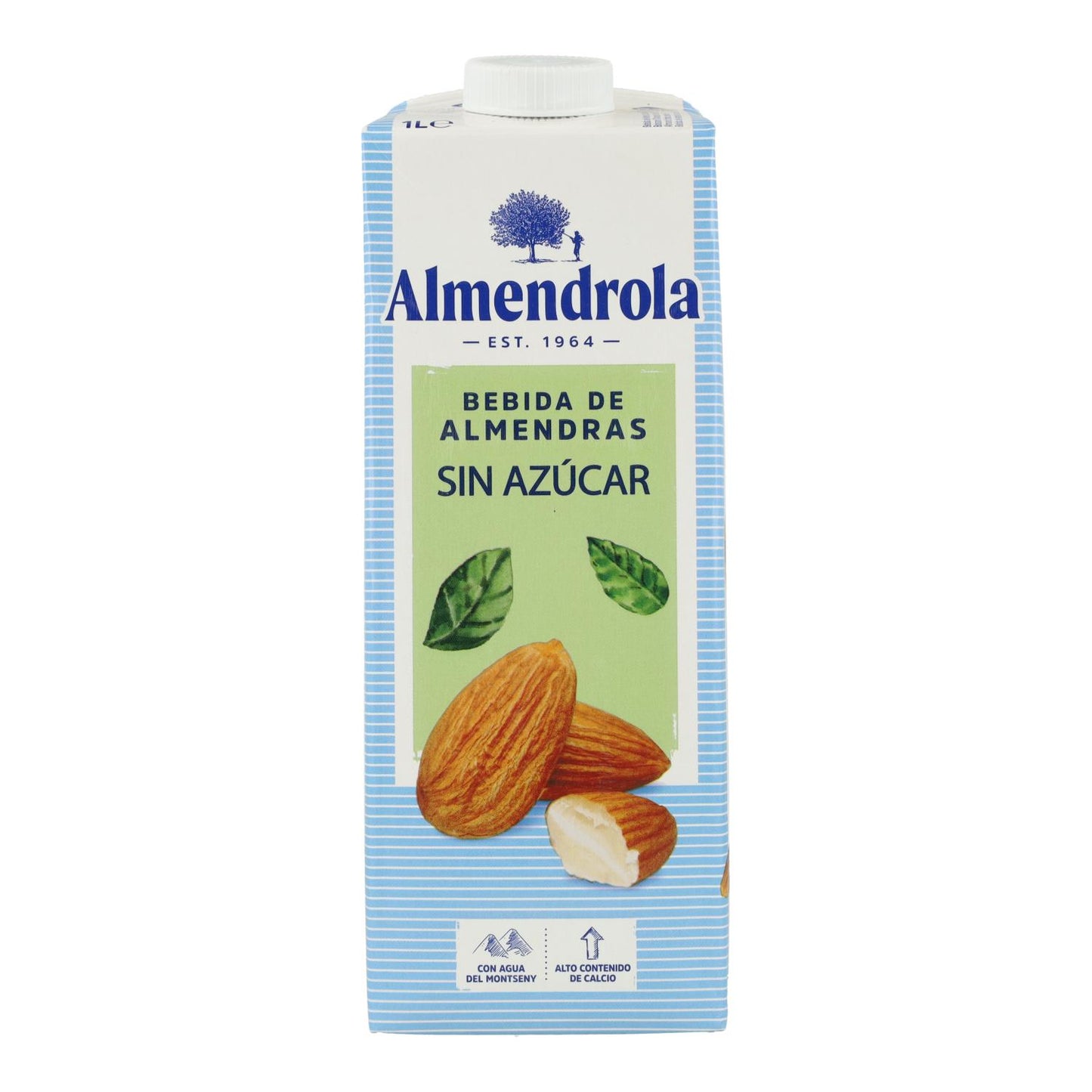 Lot de 6 bouteilles de boisson aux amandes sans sucre Almendrola 1 L