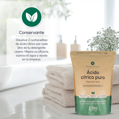 Confezione 3xAcido citrico Planeta Huerto 1 Kg