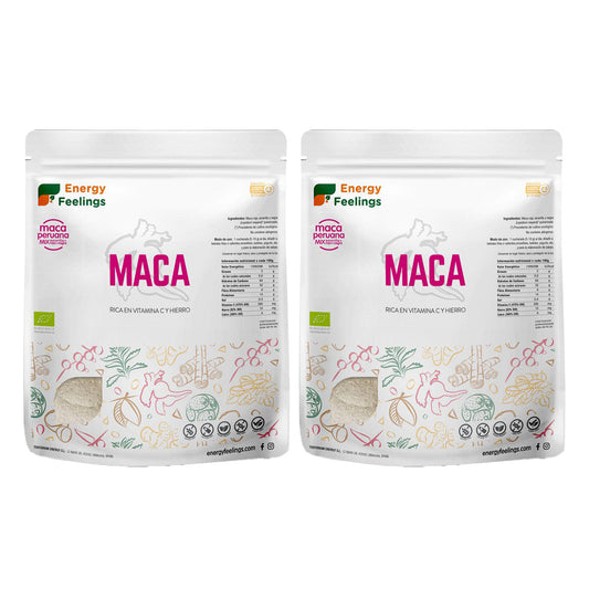 Pakket 2x Maca BIO in poedervorm Energy Feelings 1 kg